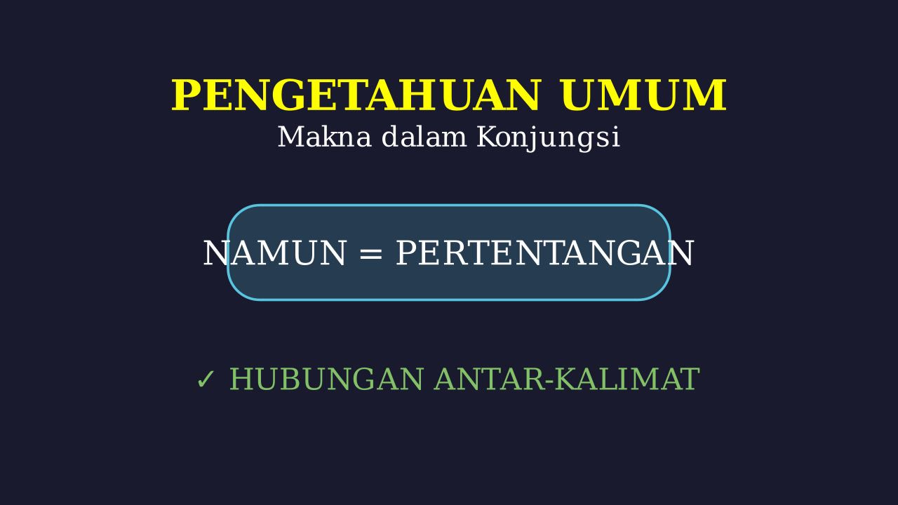 Makna Konjungsi