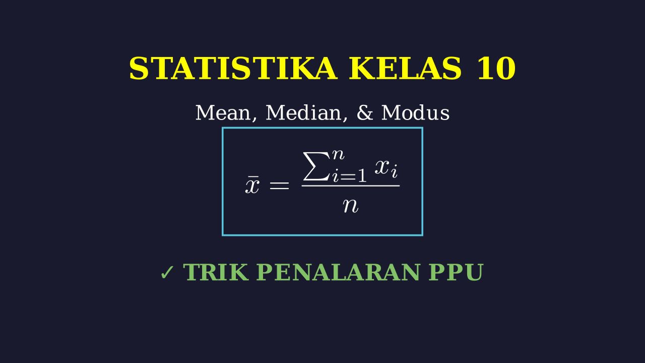 Statistika Kelas 10: Konsep Dasar & Latihan Soal