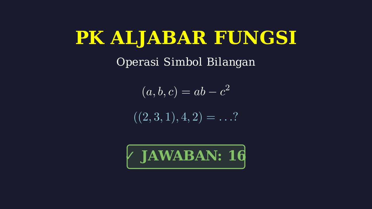 Operasi Bilangan: Nilai (a, b, c)