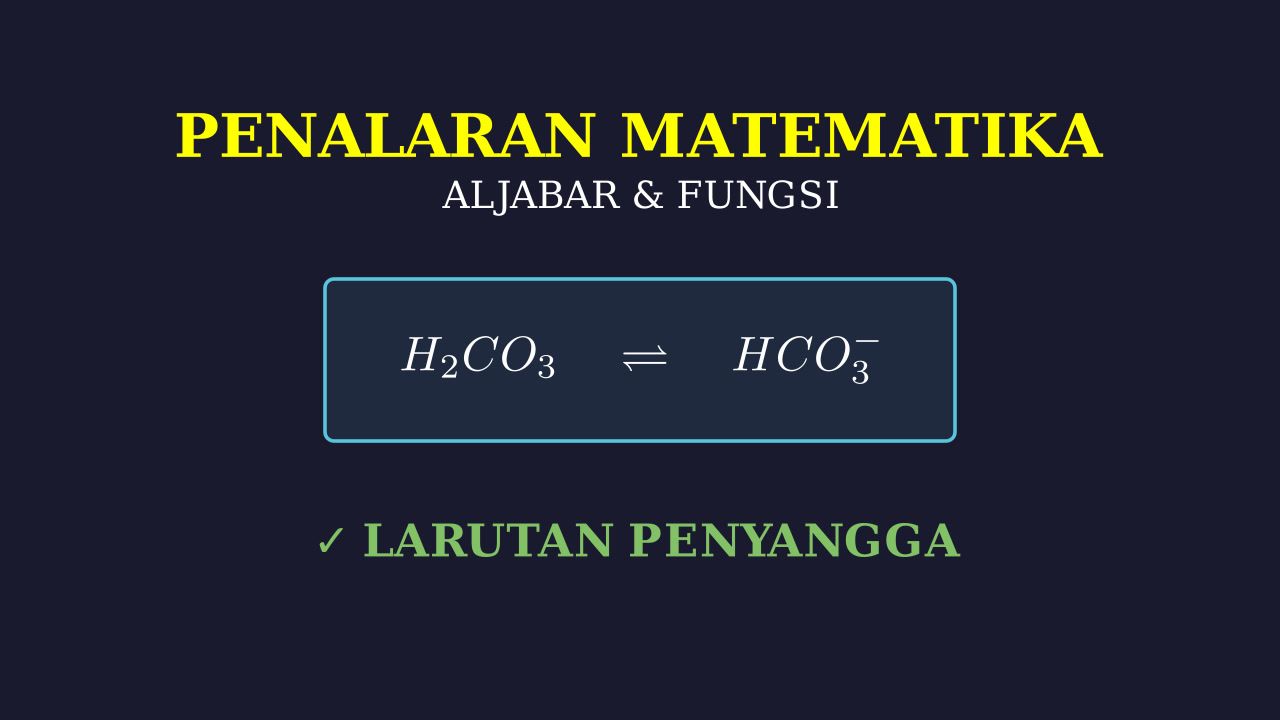 Sistem Penyangga Karbonat dan Bikarbonat