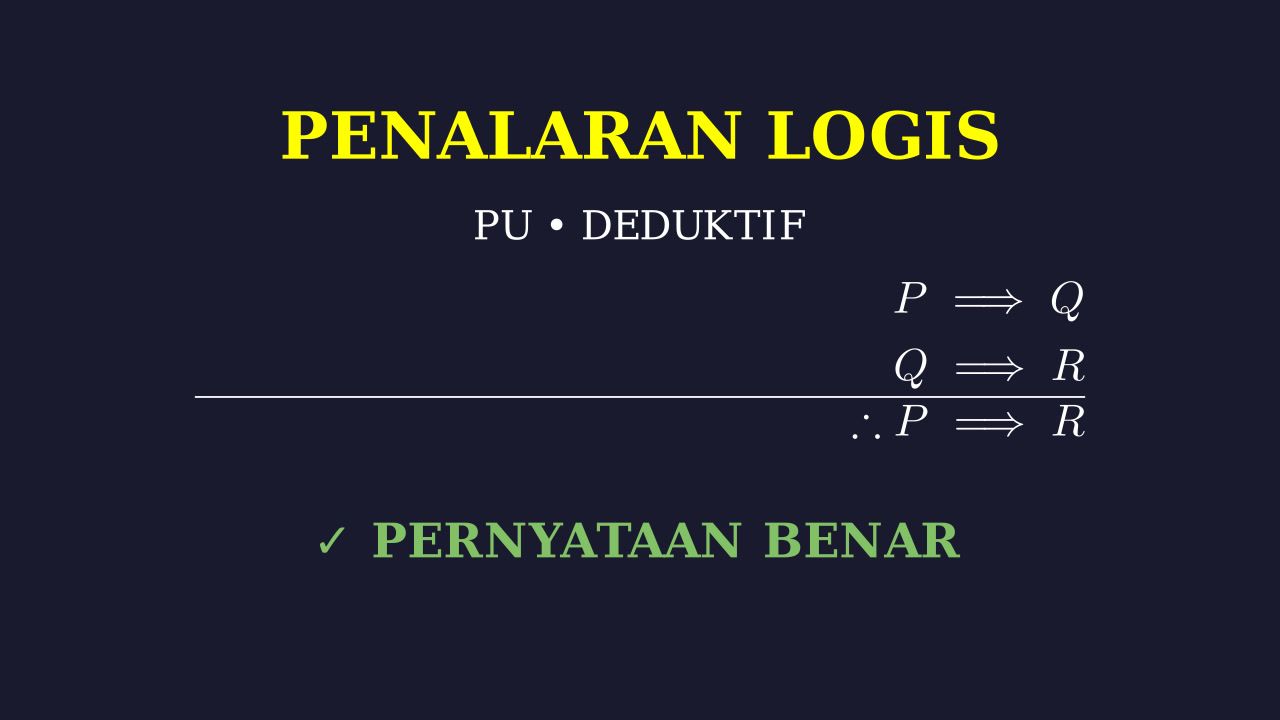 Penalaran Logika: Menentukan Pernyataan Benar
