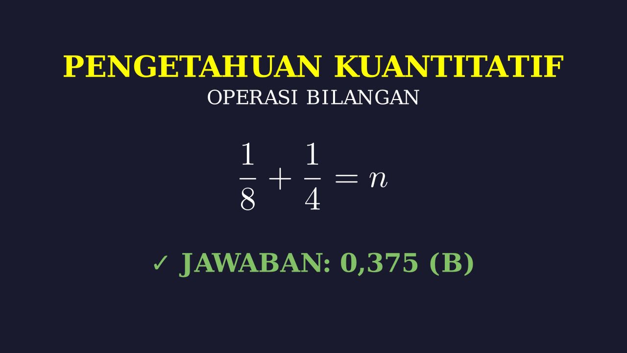 Penjumlahan Pecahan ke Desimal