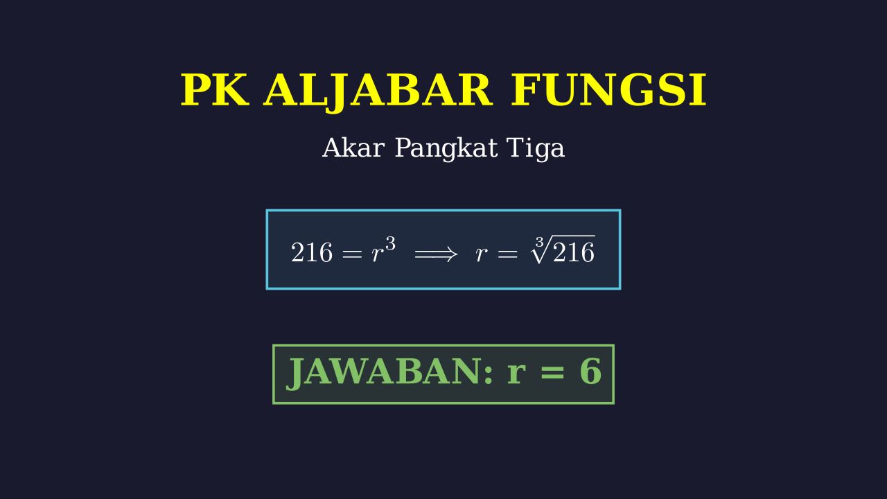 Trik Cepat Akar Pangkat Tiga