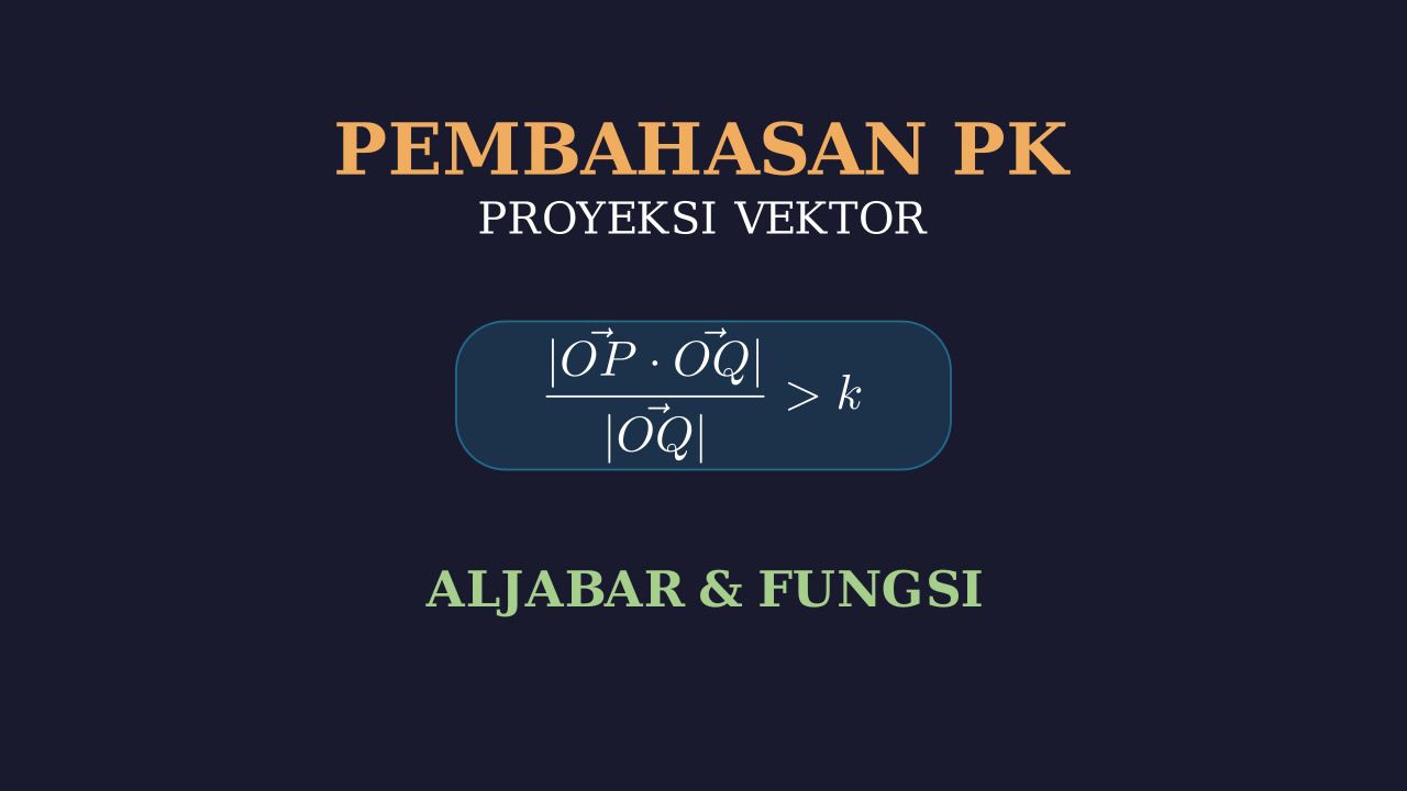 Menentukan Nilai p: Panjang Proyeksi Vektor