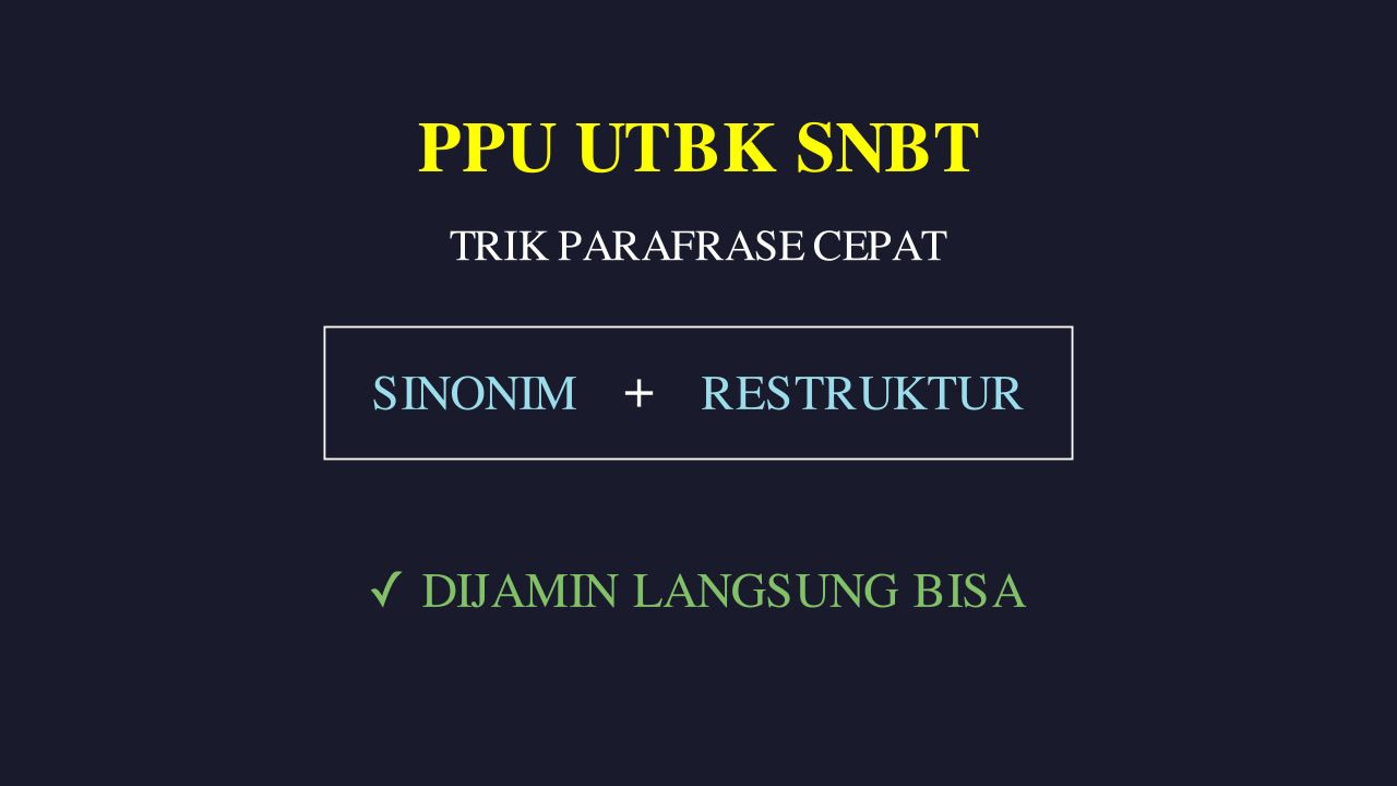 Tips Parafrase Mudah & Cepat