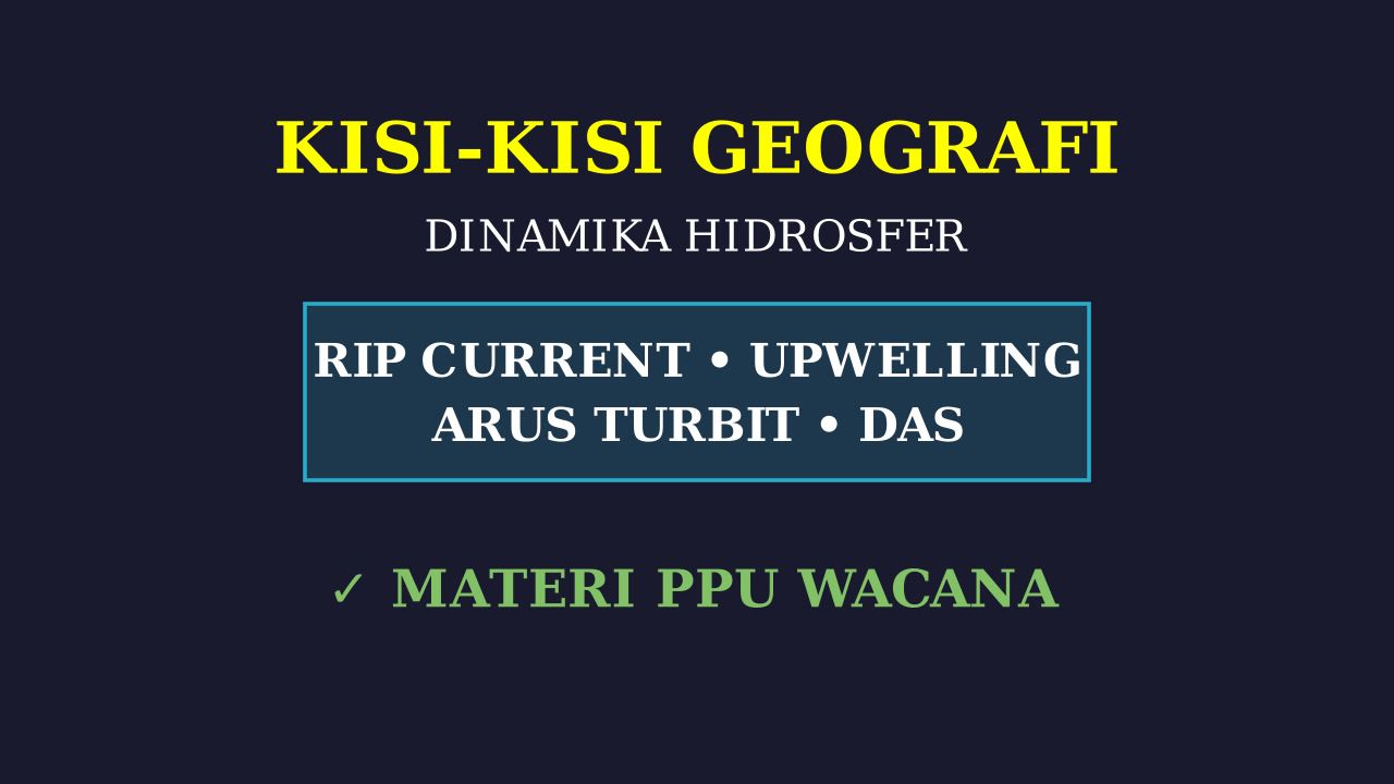 Arus Laut dan Analisis Hidrosfer