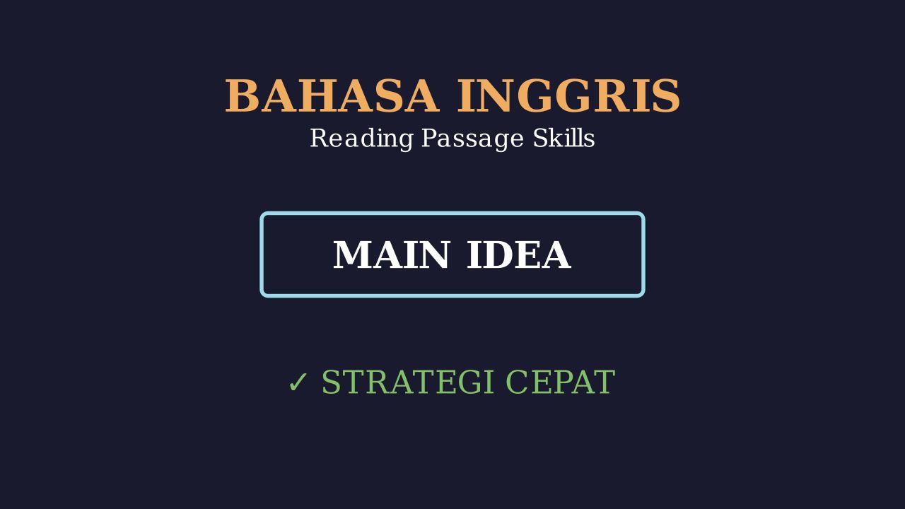 Identifying The Main Idea