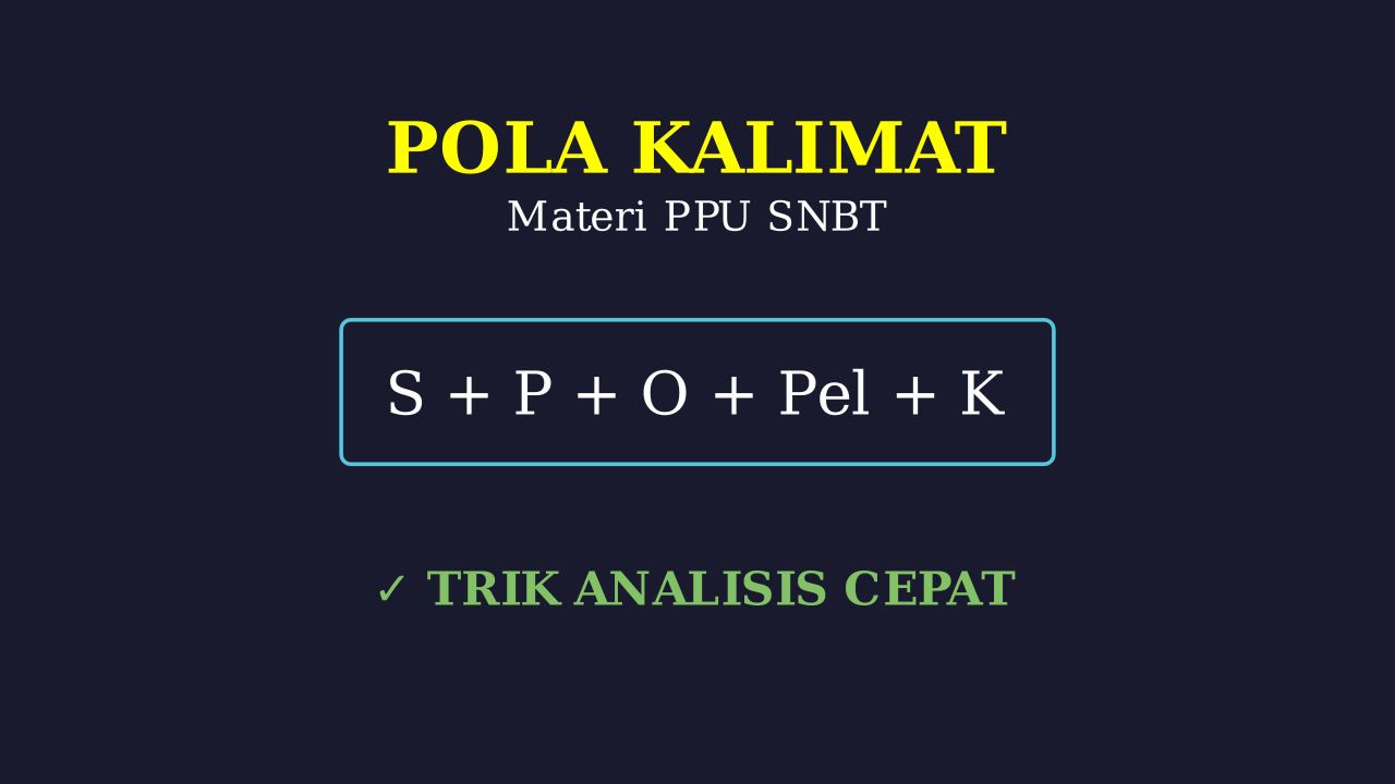 Pola Kalimat: Materi PPU
