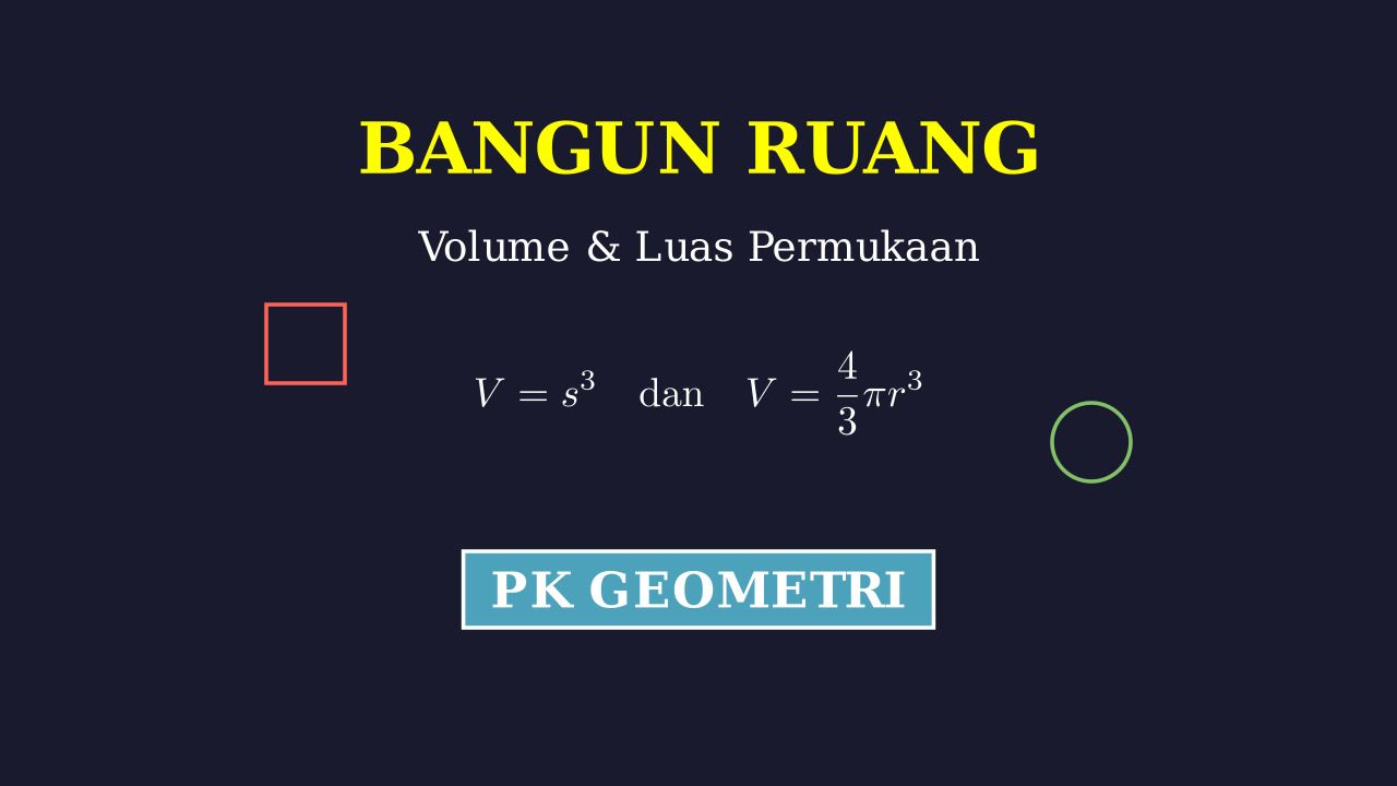 Bangun Ruang: Jenis dan Rumus Lengkap