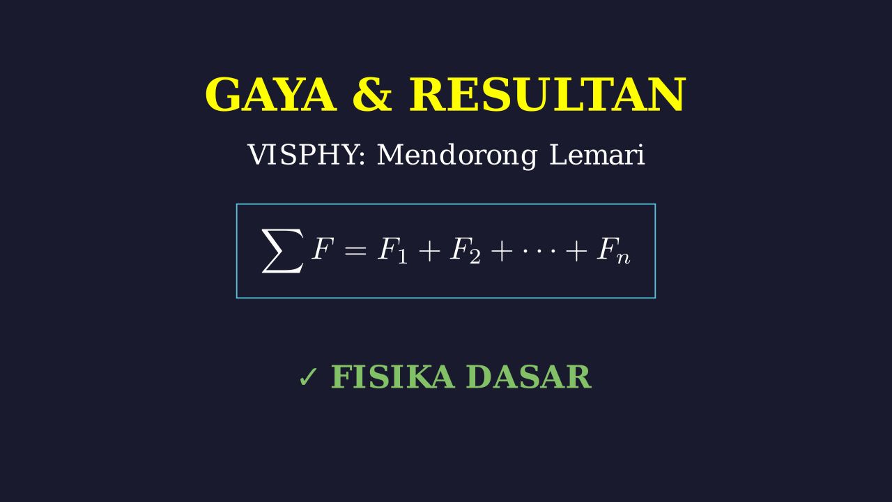 Gaya dan Resultan Gaya: Mendorong Lemari