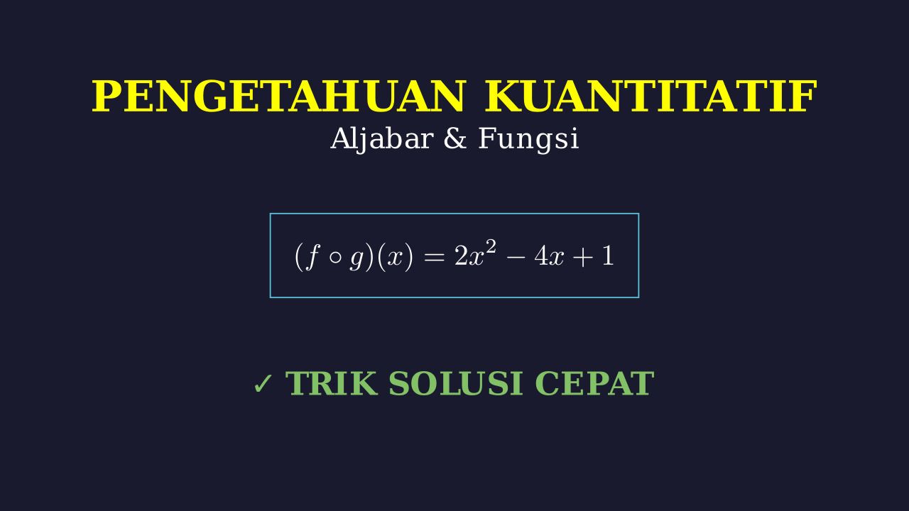 Cara Menulis Diketahui Dalam Soal