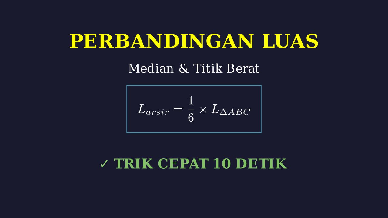 Trik Cepat Luas Segitiga: Median & Titik Berat