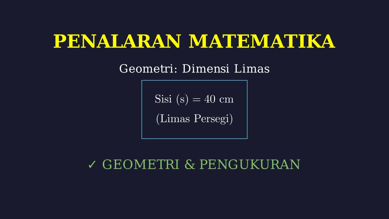 Geometri Bangun Ruang: Lampu Piramida