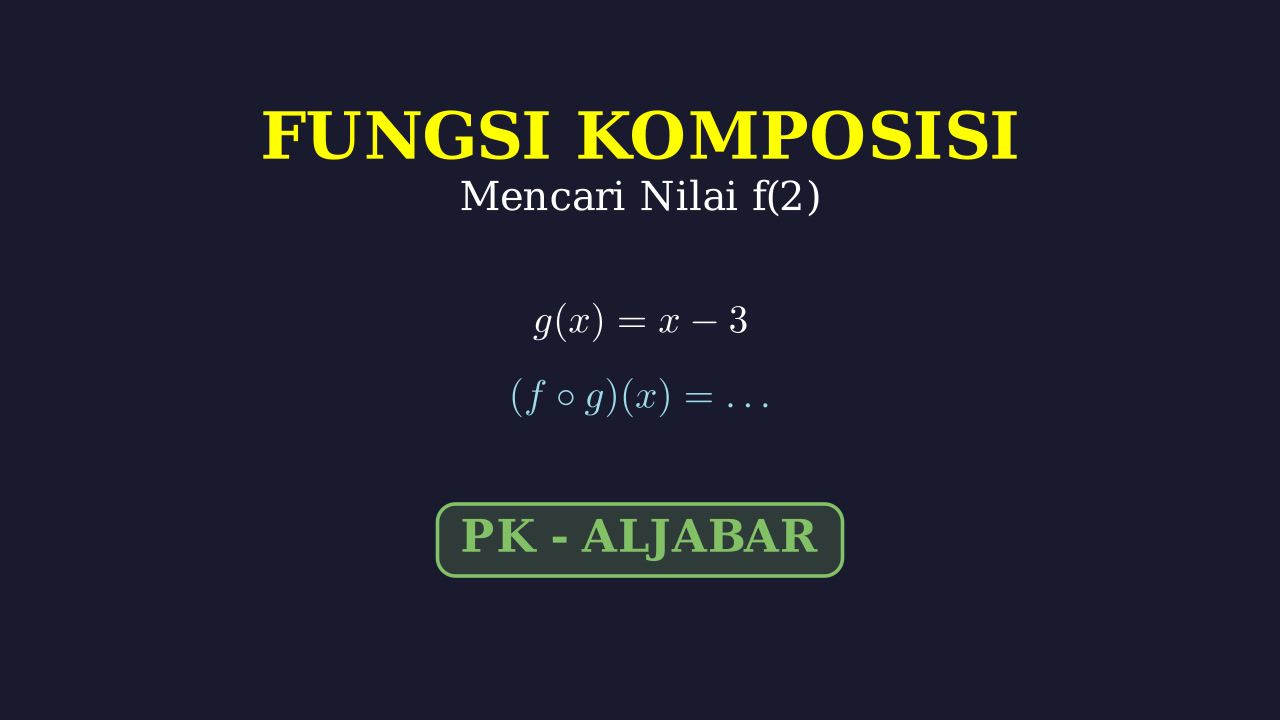 Menentukan Nilai Fungsi Komposisi