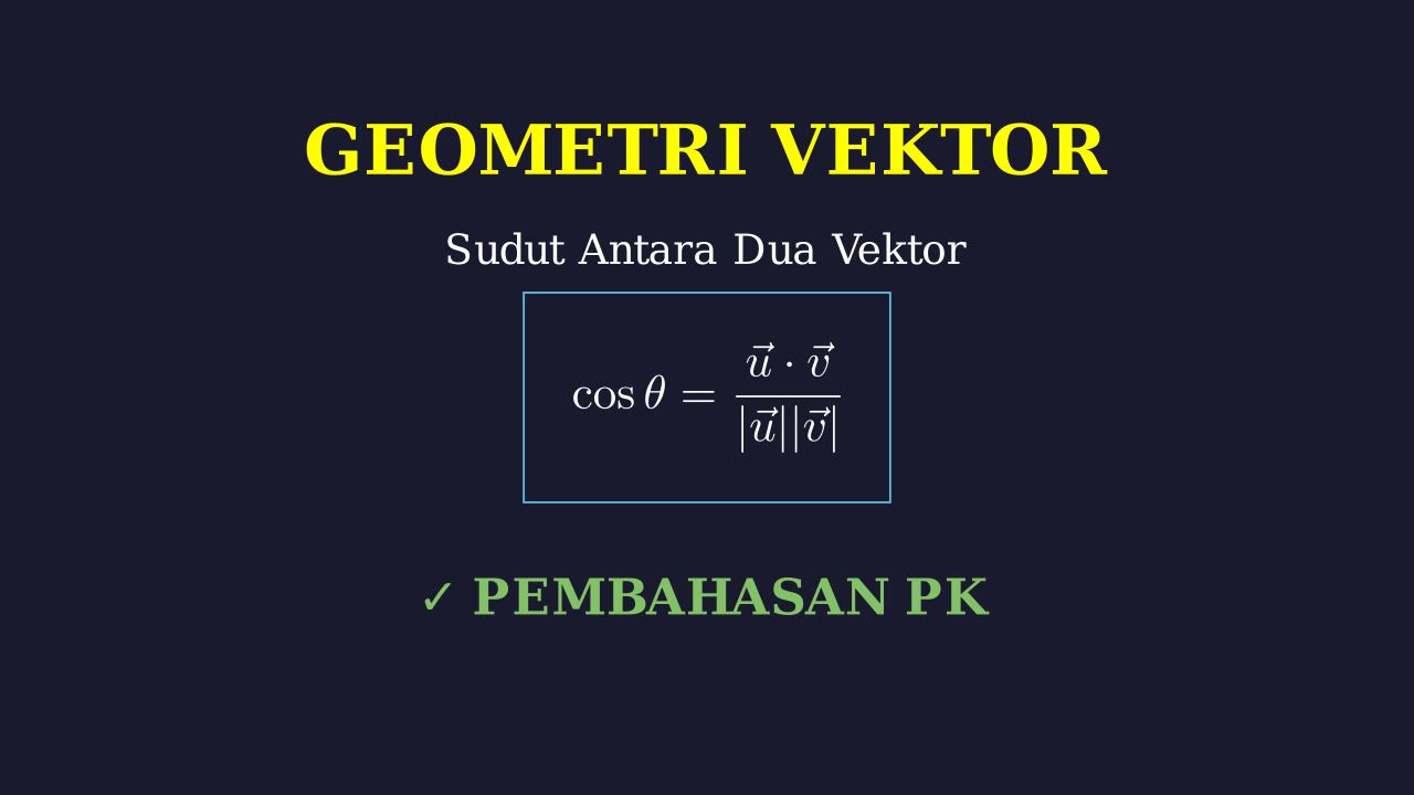Sudut Antara Dua Vektor
