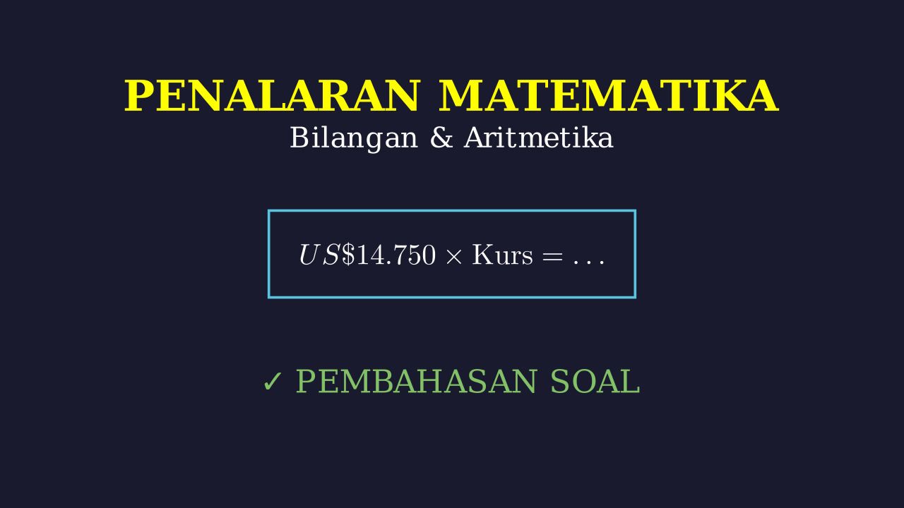 Menghitung Kurs Valuta Asing