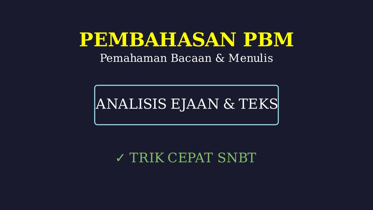 Mahir Pemahaman Bacaan dan Menulis