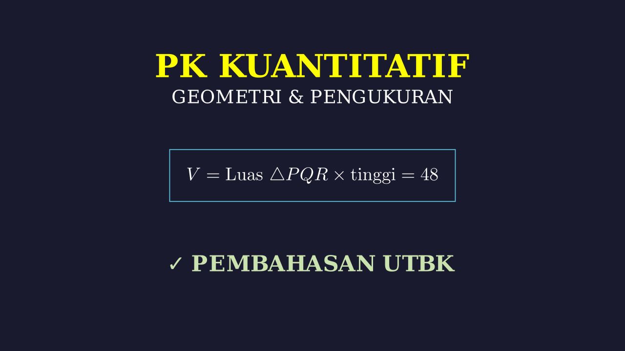 Volume Prisma: Menghitung Jarak Titik