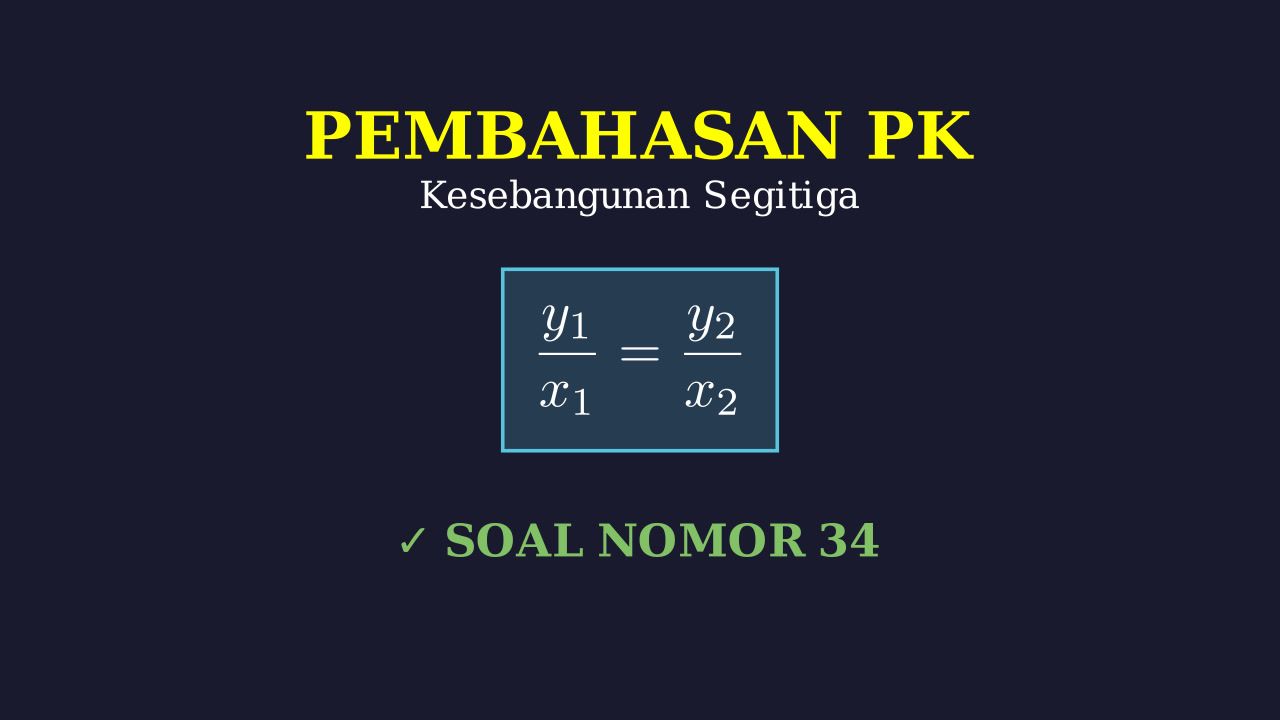 Kesebangunan Segitiga di Koordinat Kartesius