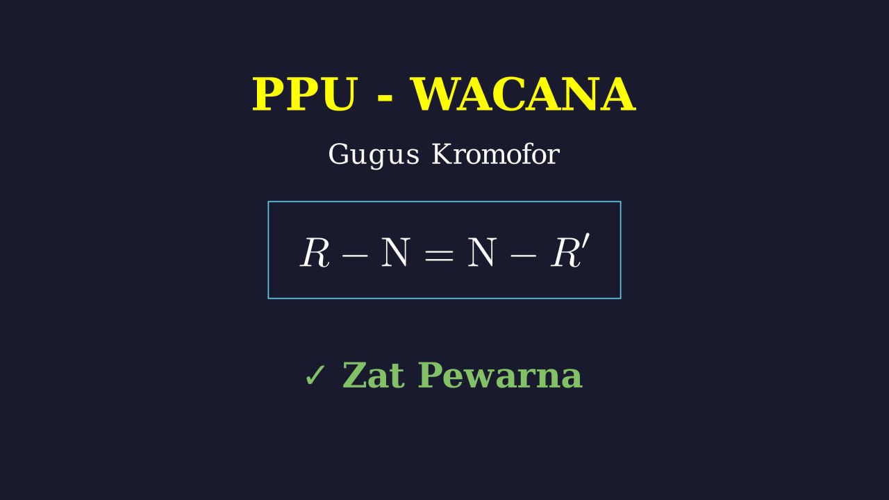 Gugus Kromofor dalam Senyawa Kimia