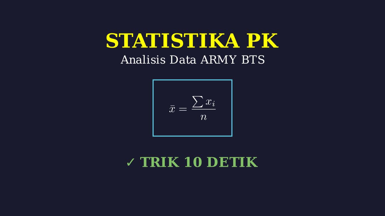 Statistika: Analisis Data Konser BTS