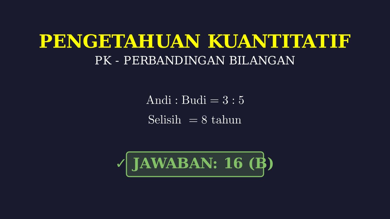 Perbandingan & Logika Umur