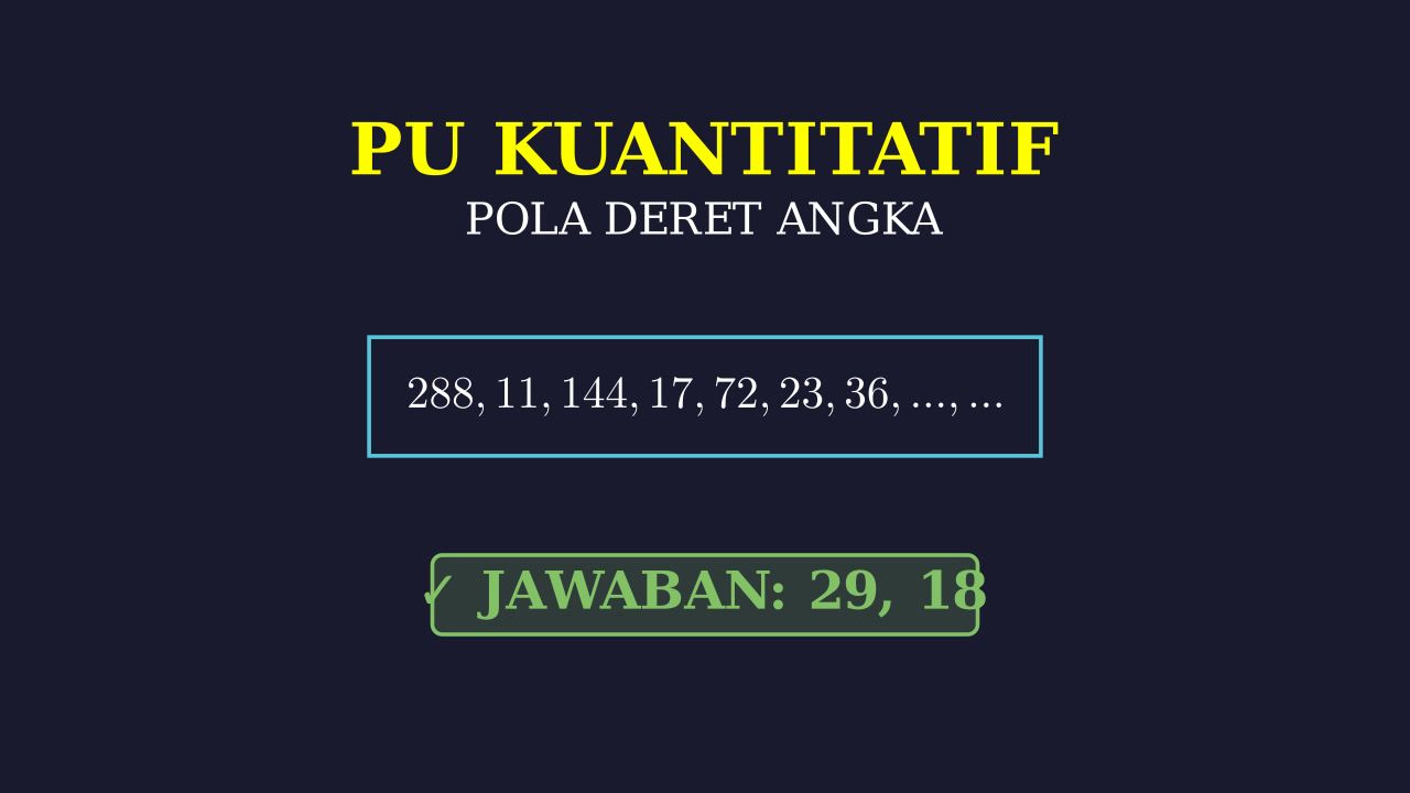 Penyelesaian Soal Deret Angka