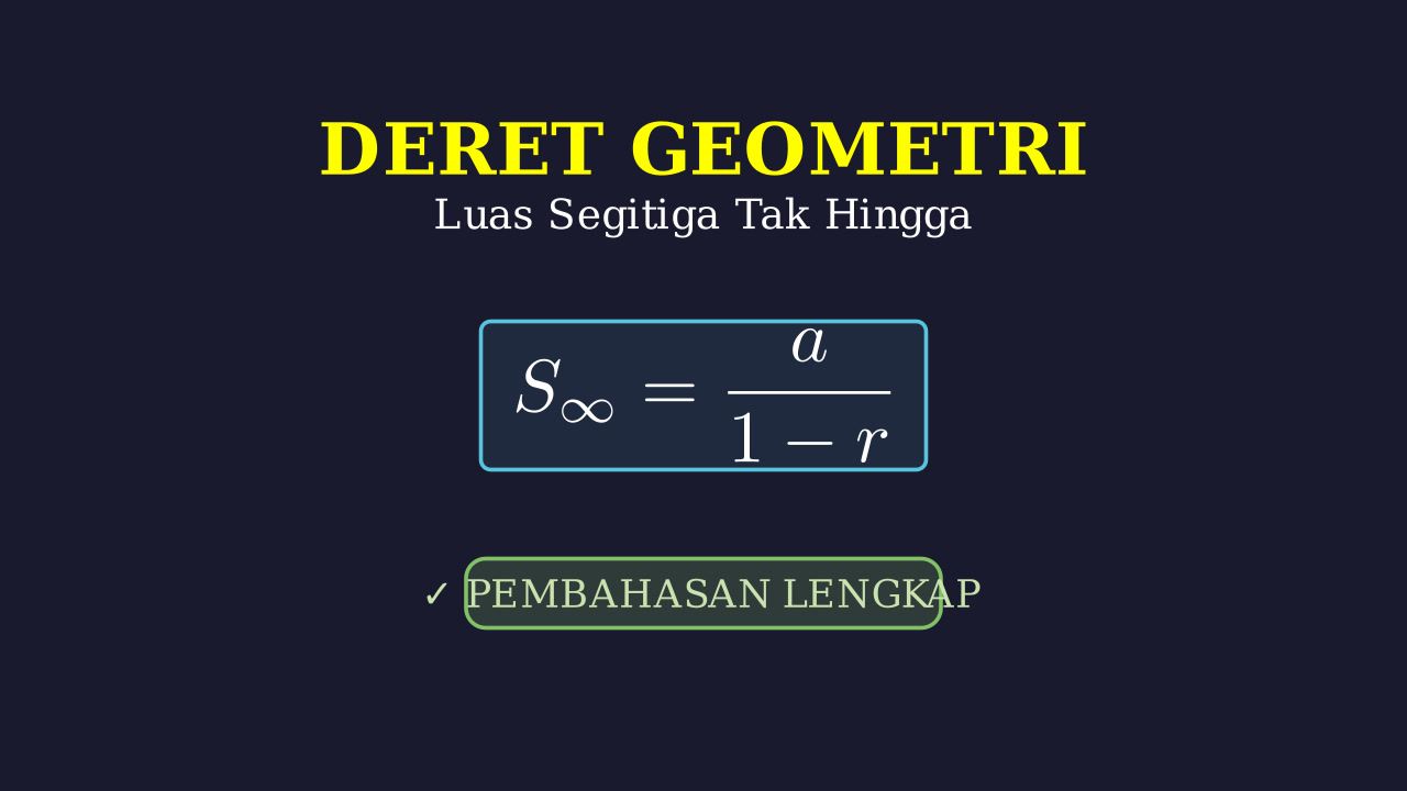 Deret Geometri Tak Hingga: Luas Segitiga