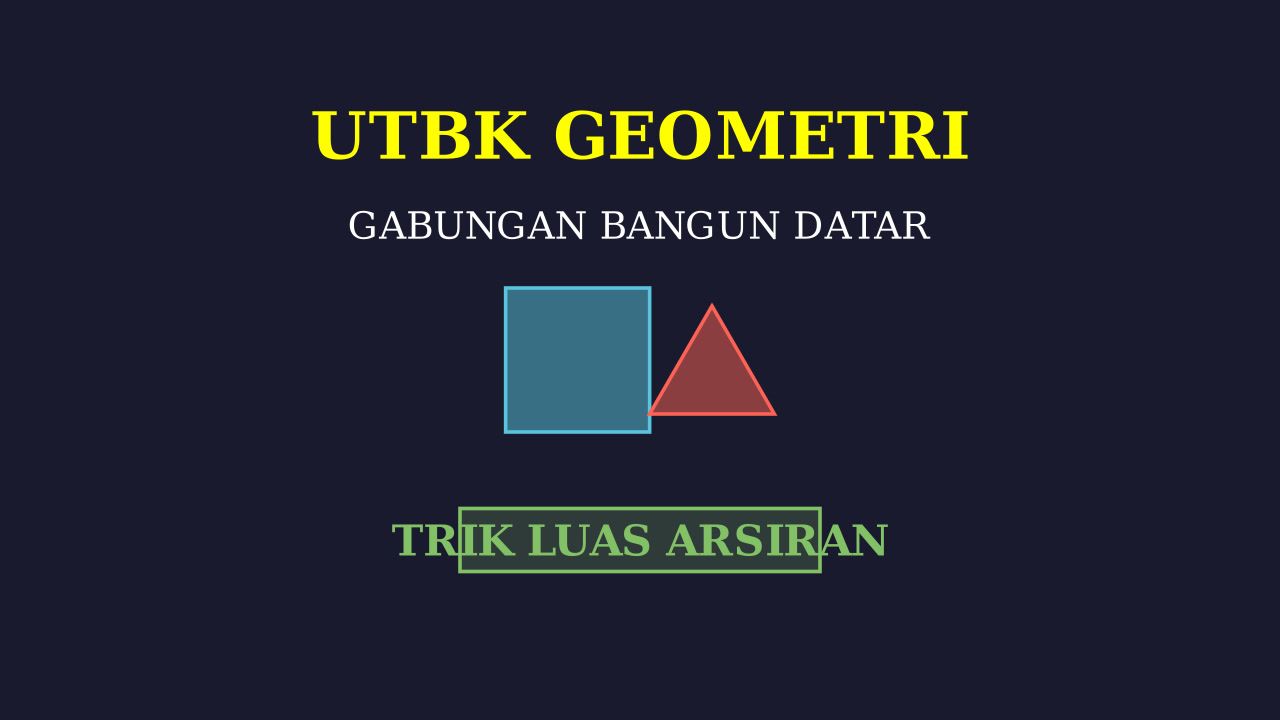 UTBK: Gabungan Bangun Datar