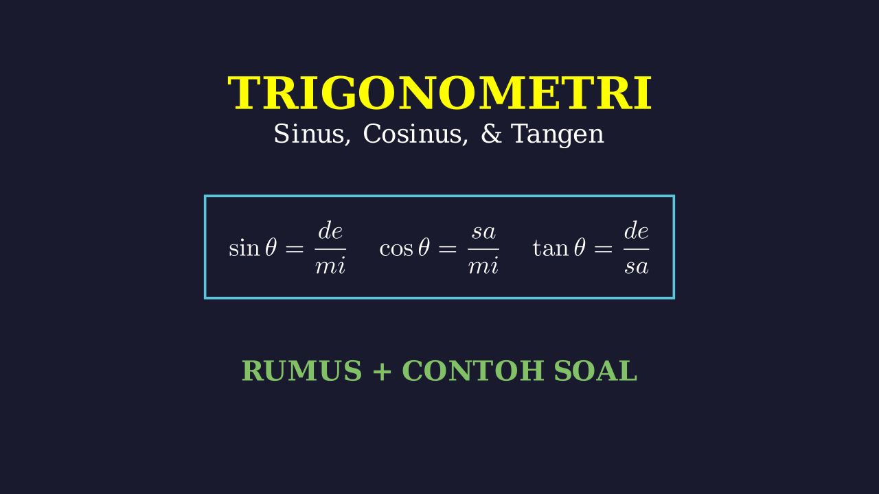 Trigonometri: Rumus Sinus dan Kosinus
