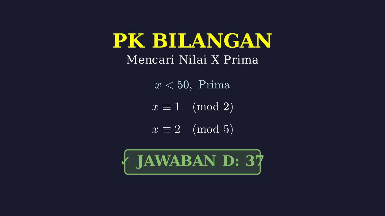 Logika Bilangan Prima: Sisa Bagi