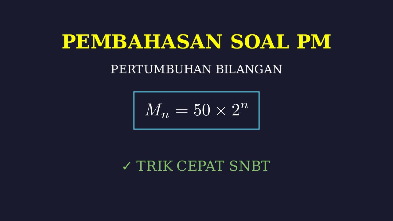Pertumbuhan Bakteri: Barisan Geometri