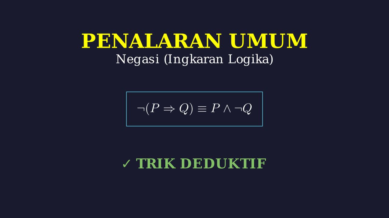 Negasi: Penalaran Logika