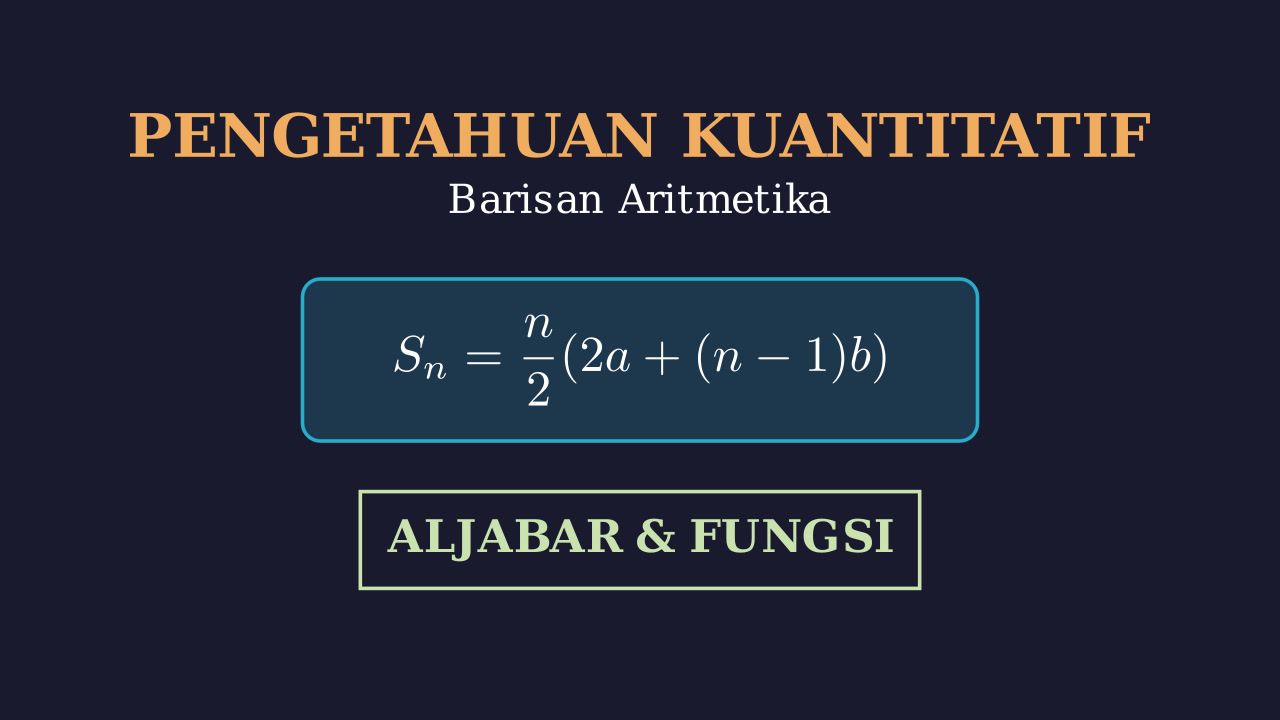 Barisan Aritmetika: Menentukan Nilai Sn