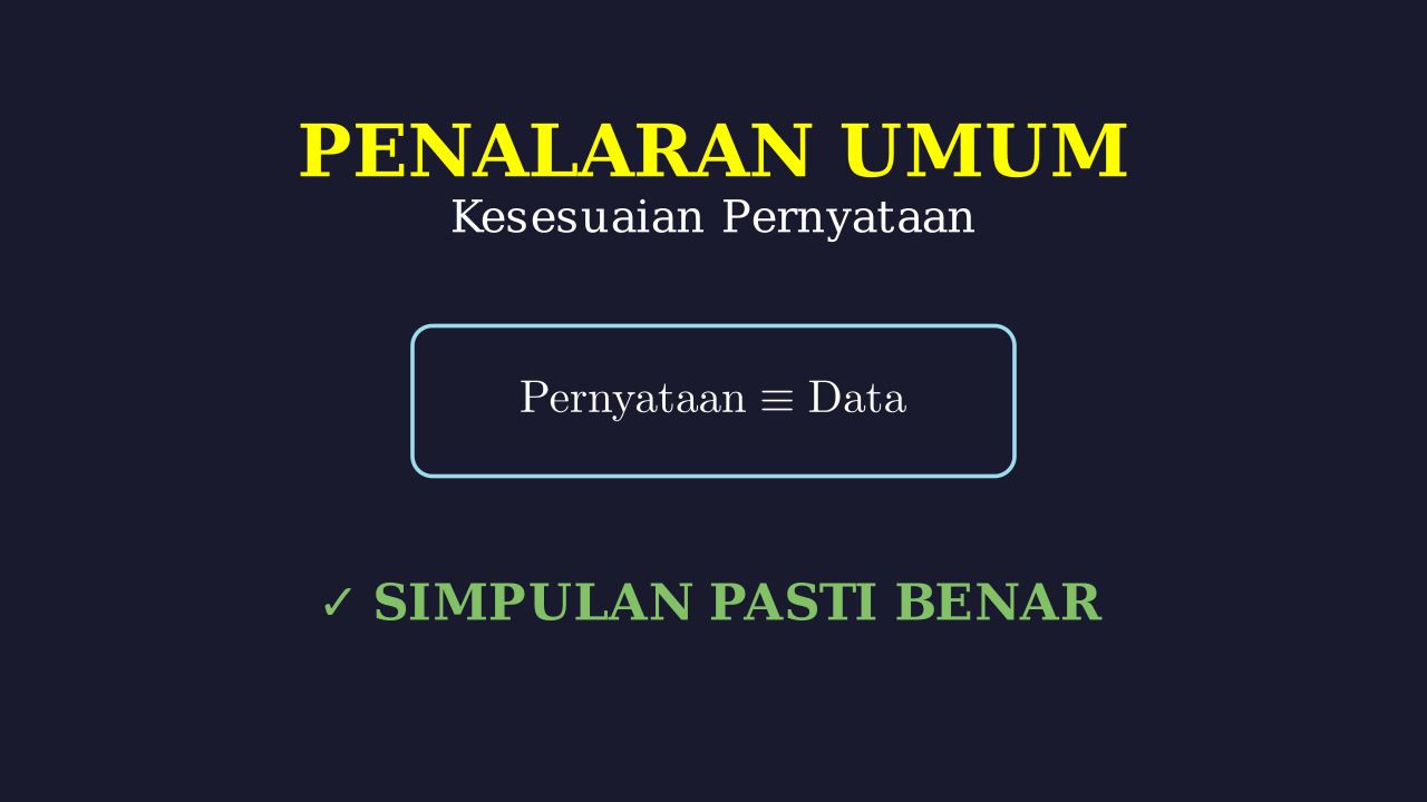 Penalaran Umum: Kesesuaian Pernyataan