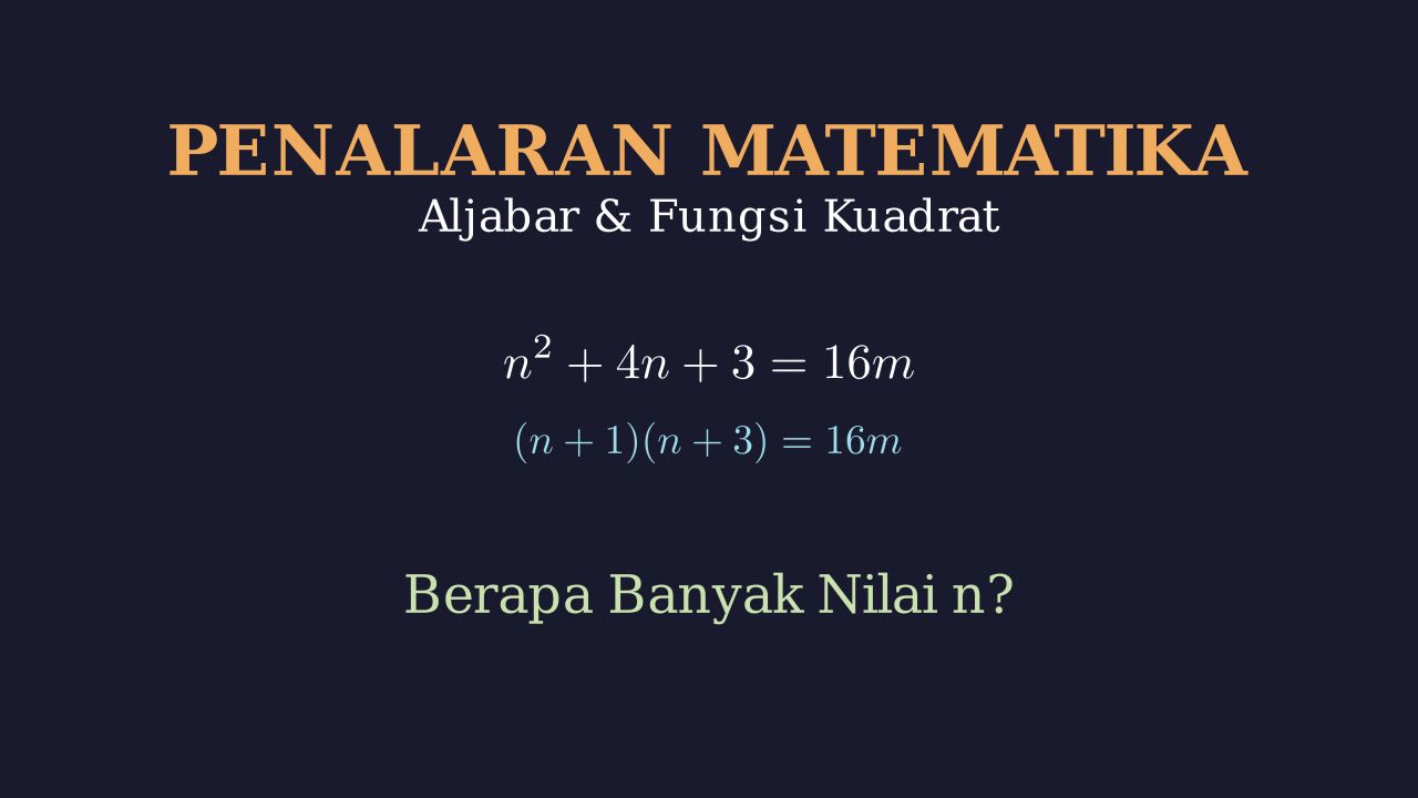 Mencari Banyaknya Bilangan Bulat n
