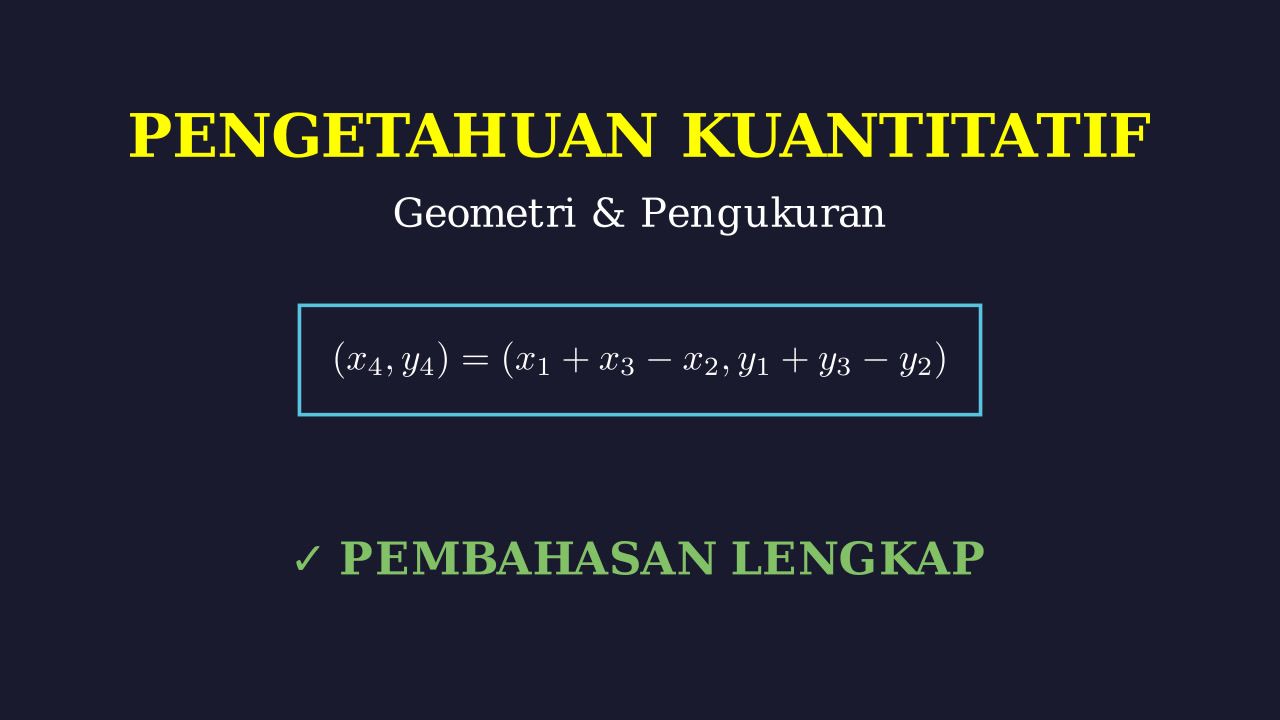 Geometri: Mencari Titik Keempat