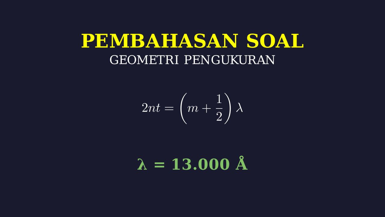 Interferensi Lapisan Tipis: Menghitung Ketebalan Sabun