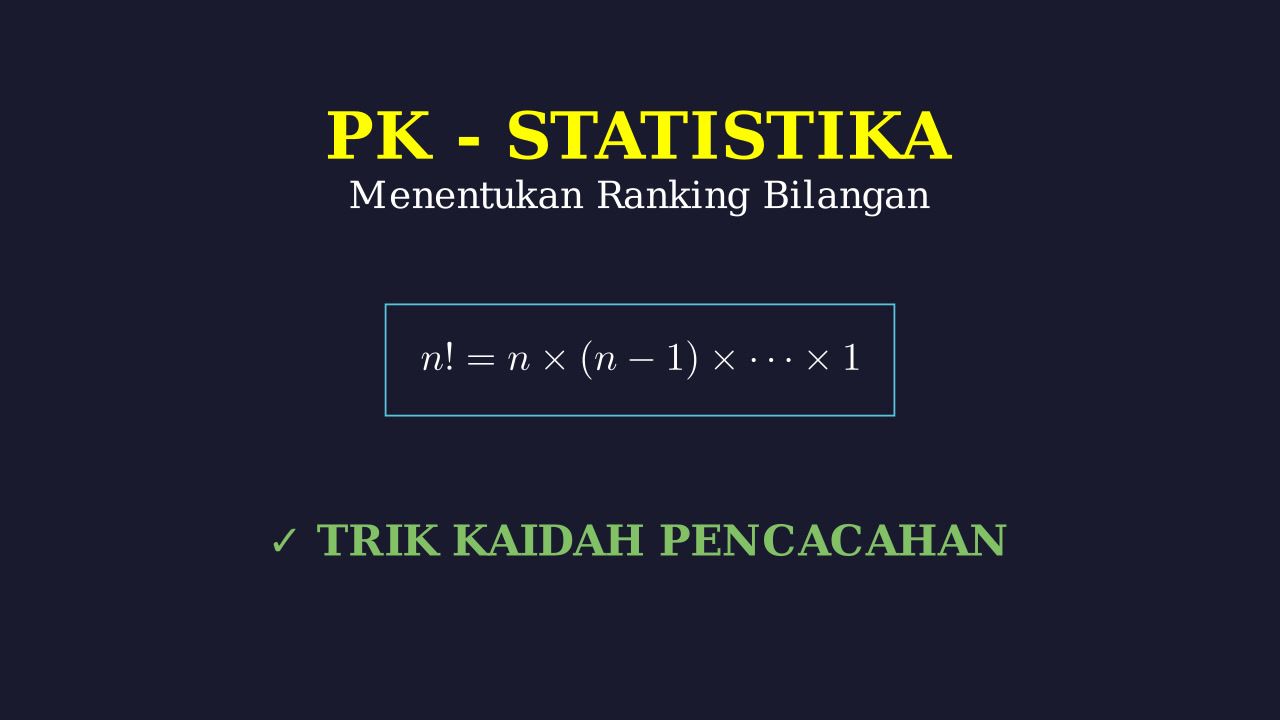 Ranking Bilangan dalam Permutasi