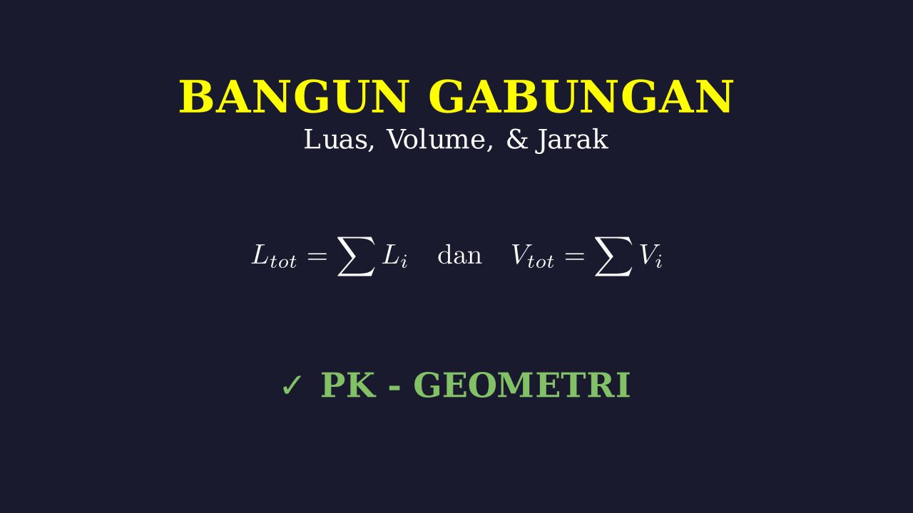 Bangun Gabungan: Luas, Volume, Dan Jarak