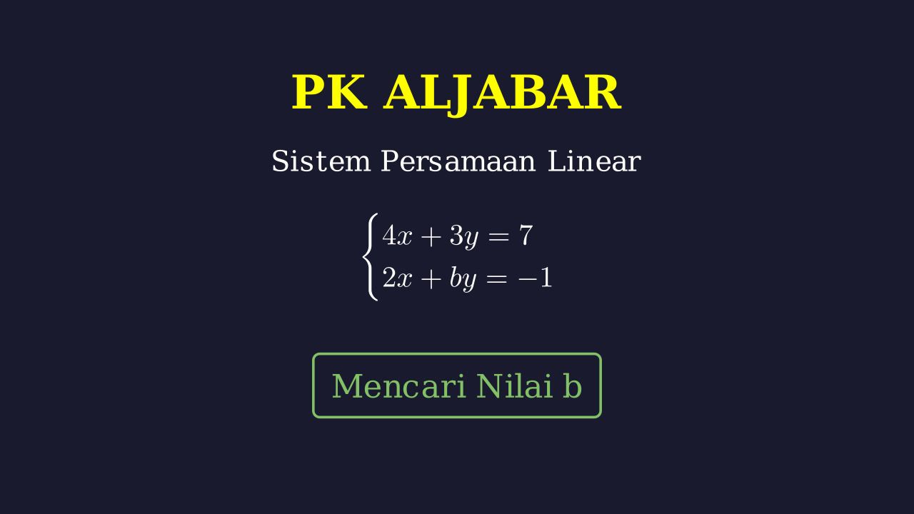 SPLDV: Menentukan Nilai Bilangan Bulat Terbesar