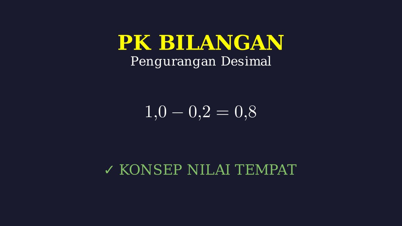 Pengurangan Desimal: Konsep dan Nilai 0,2