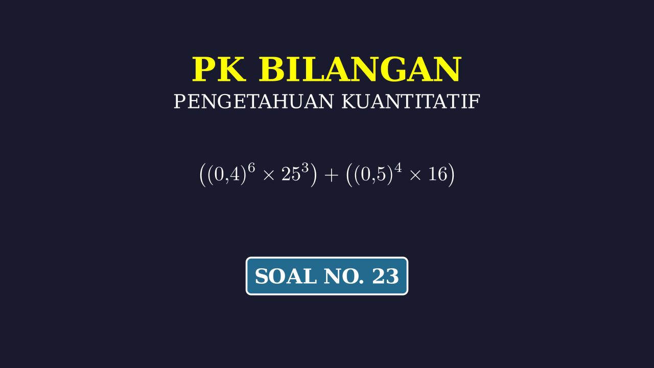 Operasi Bilangan Berpangkat dan Desimal