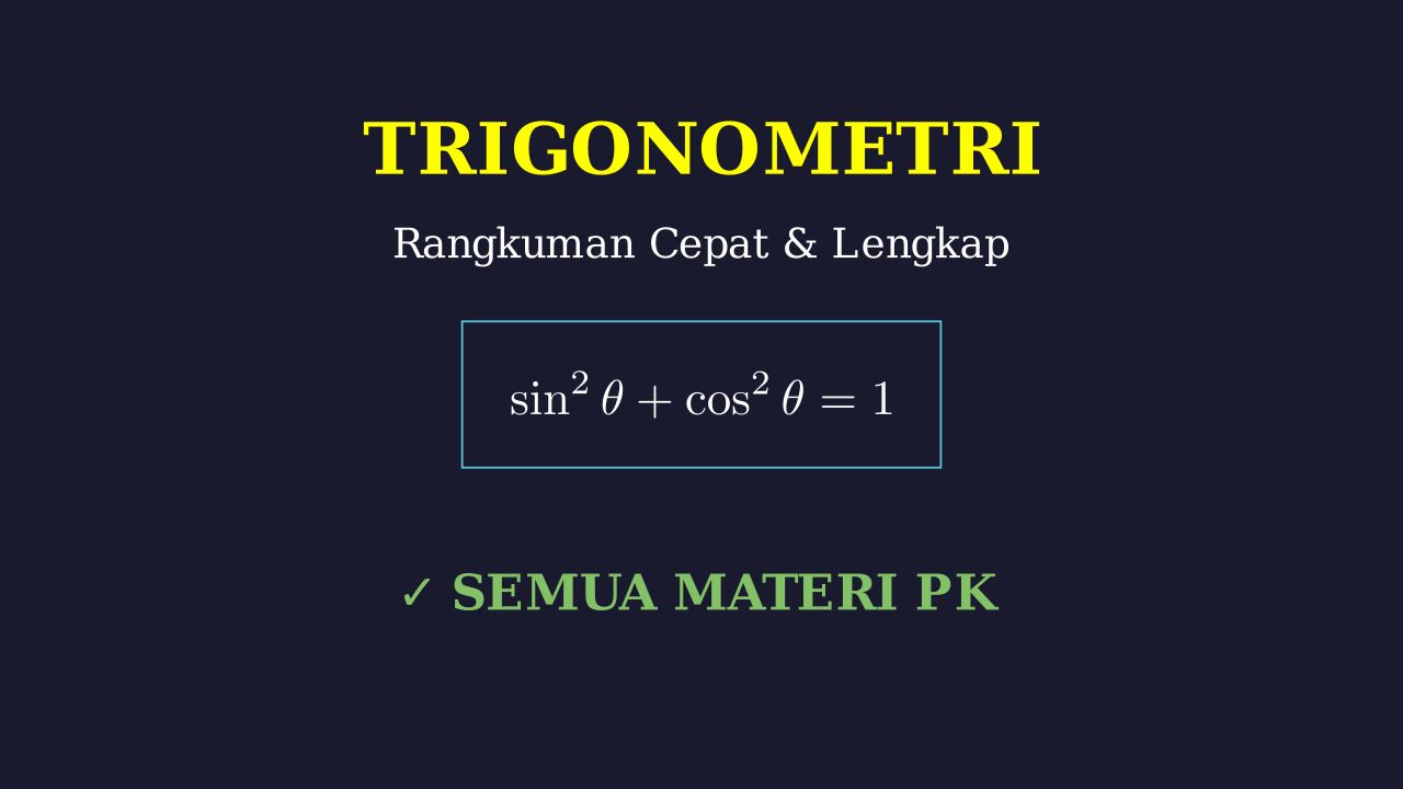Trigonometri: Kupas Tuntas Materi Lengkap