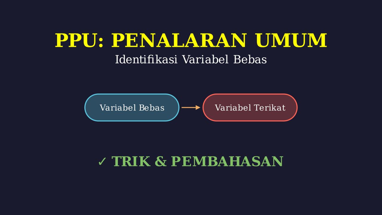 Mengidentifikasi Variabel Independen