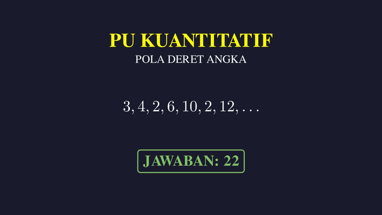 Pola Bilangan: Deret Angka