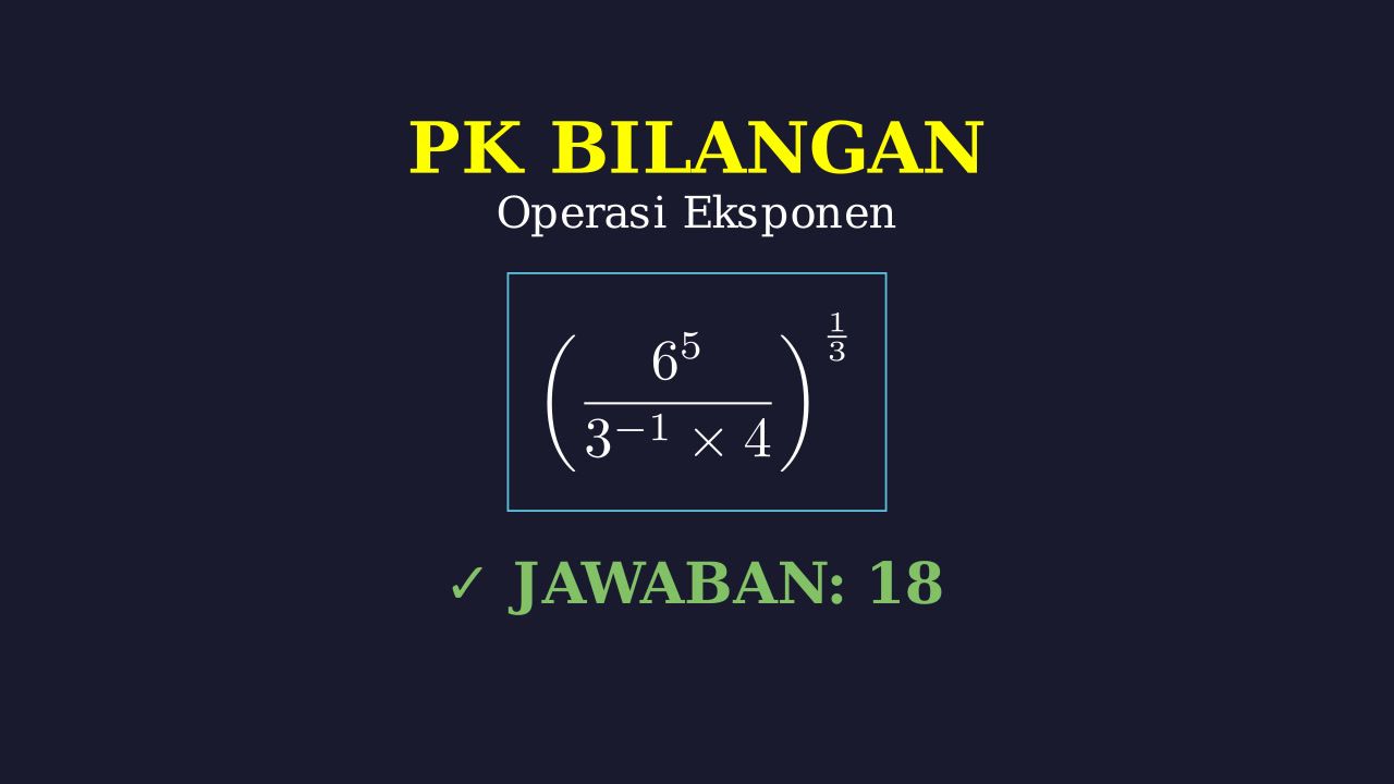 Menyelesaikan Operasi Bilangan Berpangkat