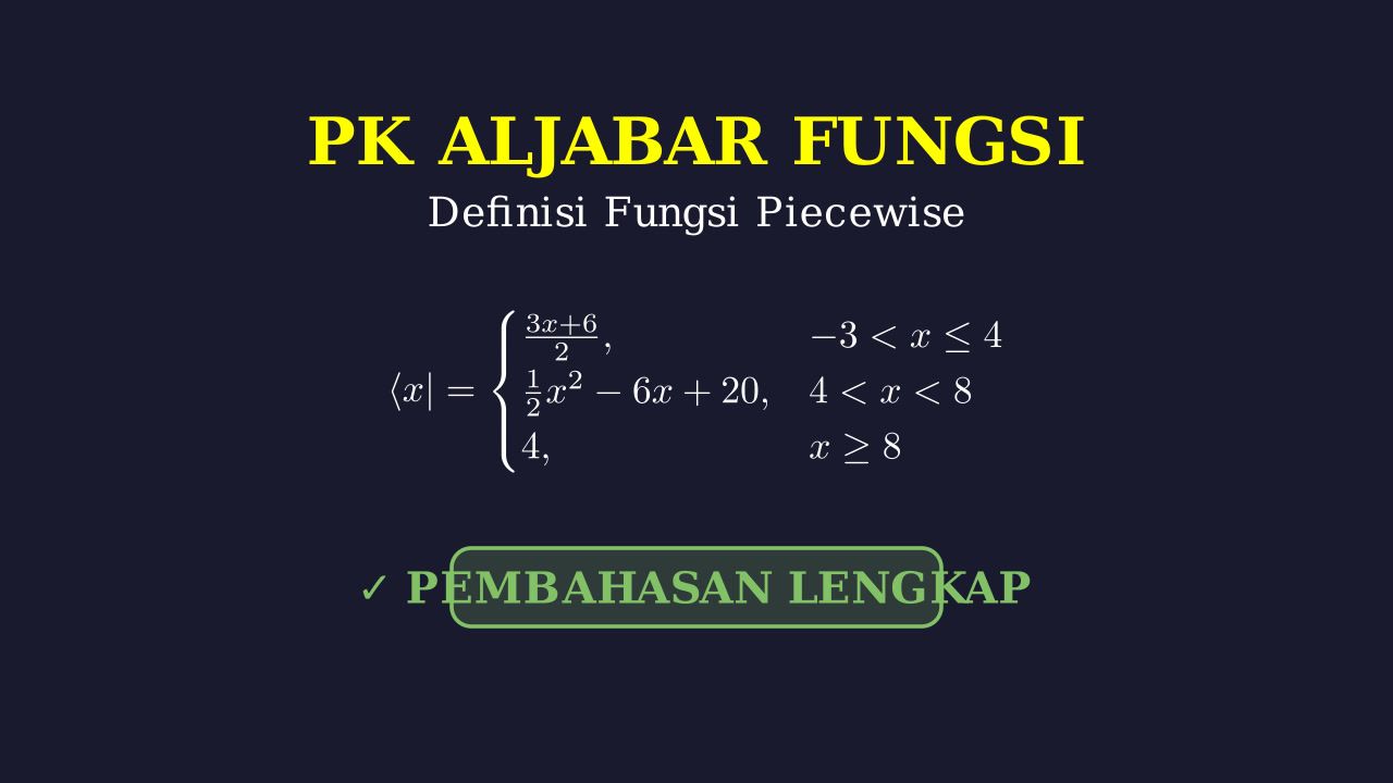 Memahami Fungsi Piecewise