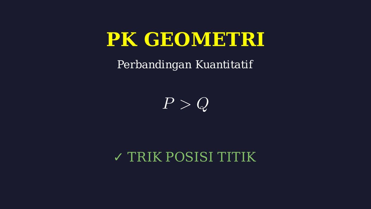 Perbandingan Kuantitatif: Geometri dan Logika Posisi