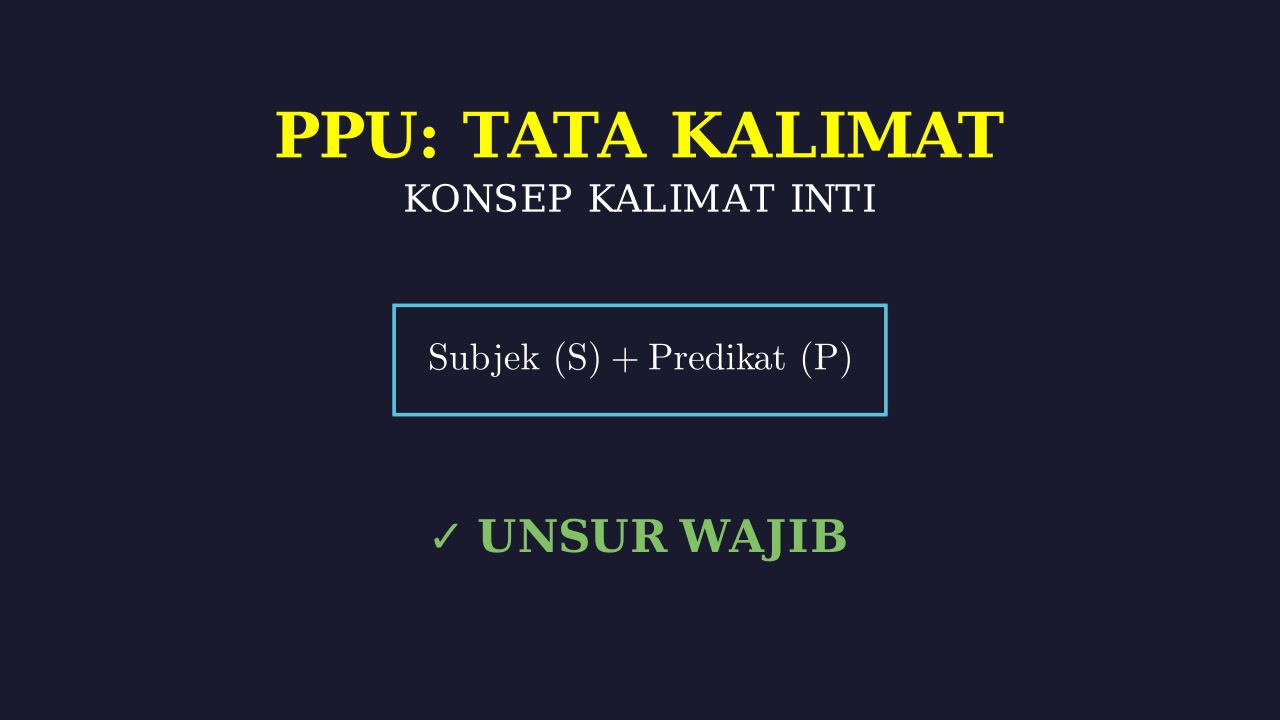 Mengenal Kalimat Inti